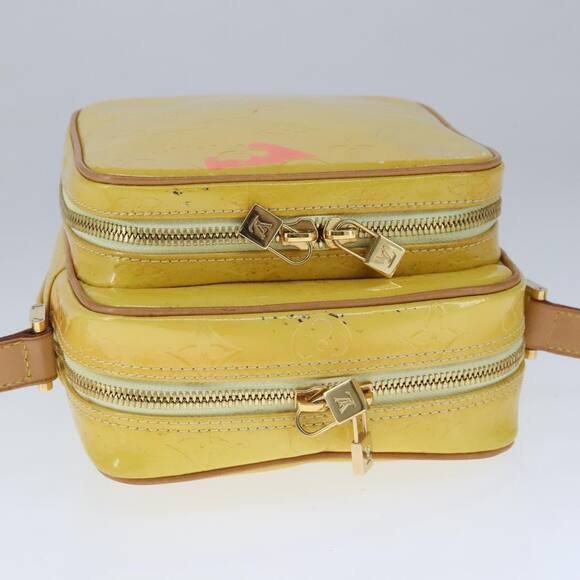 LOUIS VUITTON Monogram Vernis Wooster Shoulder Bag Yellow M91075 - Picture 6 of 12